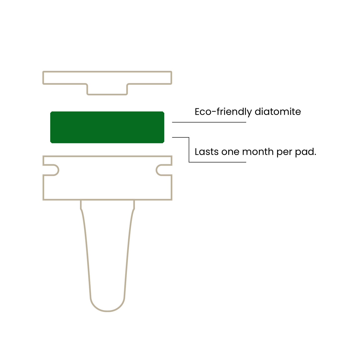 A diagram of the diffuser with descriptive text explaining its features and details.