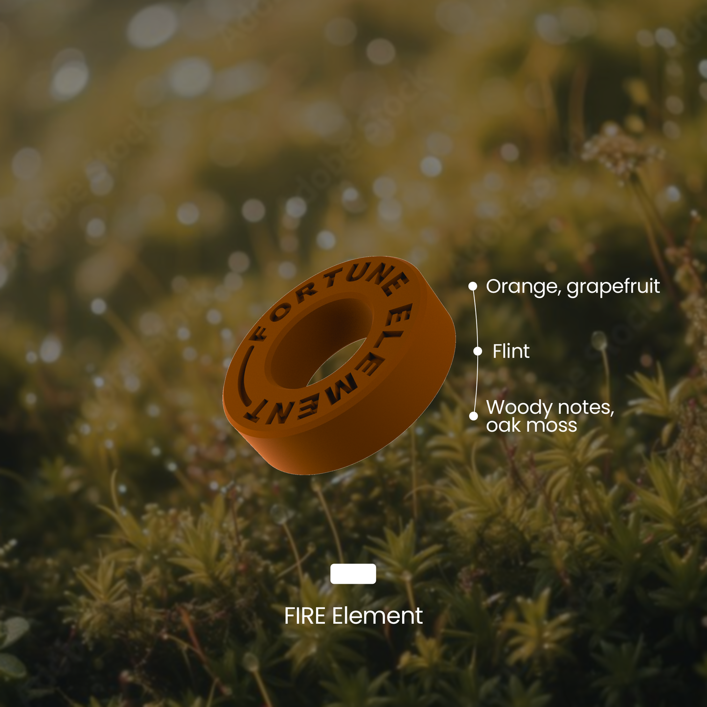 A diagram illustrating the top, middle, and base notes of the scent, providing users with an overview of its fragrance layers and what it will smell like.