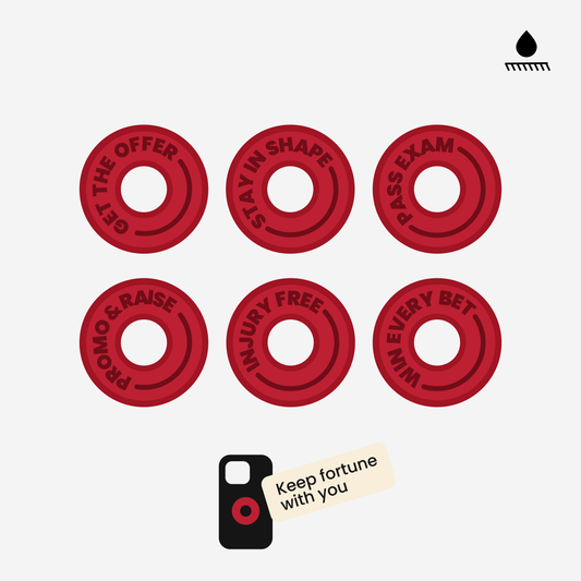 the image top view of sticker set, which includes 6 unique designs